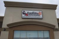 Store front for Foothills Animal Hospital