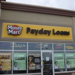 Store front for Money Mart Payday Loans