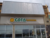 Store front for Cora's