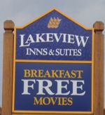 Store front for Lakeview Inns & Suites