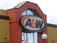 Store front for A & W