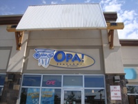 Store front for OPA Souvlaki Greek Restaurant