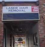 Store front for Laser Hair Removal