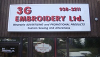 Store front for 3G Embroidery Ltd