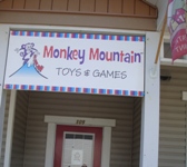 Store front for Monkey Mountain Toys and Games