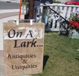 Store front for On A Lark Antiquities & Uniquities