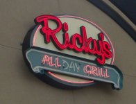 Store front for Ricky's All Day Grill