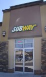 Store front for Subway in Home Depot