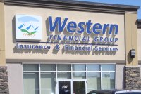 Store front for Western Financial Group