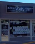 Store front for Axis Realty