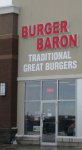 Store front for Burger Baron