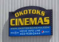 Store front for Okotoks Cinema
