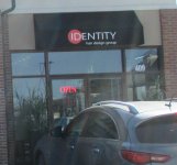 Store front for Identity Hair Design Group