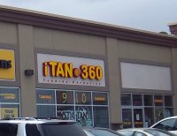 Store front for iTAN 360 Tanning & Esthetics
