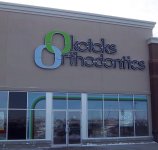 Store front for Okotoks Orthodontics