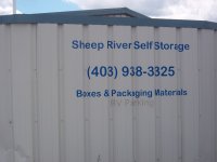 Store front for Sheep River Self Storage