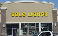 Store front for Solo Liquor