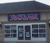 Store front for Superior Vacuums